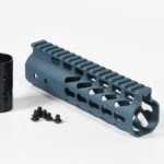 7 inch blue titanium keymod handguard rail free float system