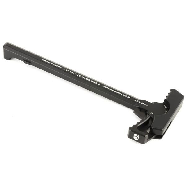 phase 5 AR-15 battle latch charging handle black