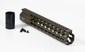 10 inch AR-15 Slim Keymod free float handguard OD Green