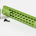10 inch Zombie Green Slim Keymod free float handguard Rail for the AR-15 rifle