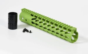 10 inch Zombie Green Slim Keymod free float handguard Rail for the AR-15 rifle