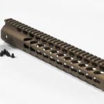 12 inch Burnt Bronze AR-15 Slim Keymod free float handguard