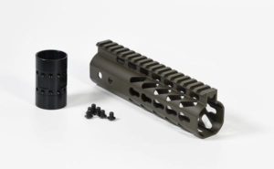 AR-15 7" light weight free float keymod handguard od green