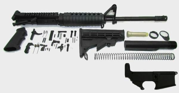 7.62x39 AR-15 Rifle Kit with A2 sight tower including lower