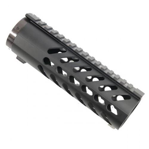 7 inch free float keymod rail with sectional rails