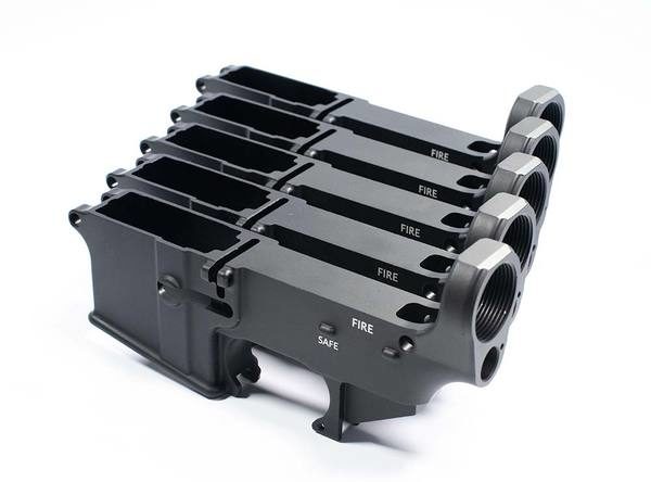 80% AR-15 Lower Receivers Hardcoat type III Anodized 5 pack