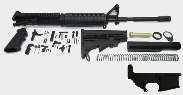 A2 16 inch AR-15 kit with 80 percent lower