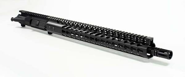 ar15 upper with keymod rail in black mil spec