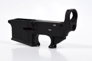 ar-15 lower receiver black anodized 80%