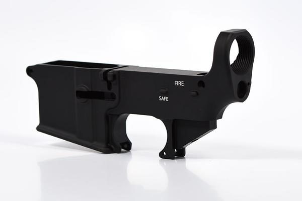 ar-15 lower receiver black anodized 80%