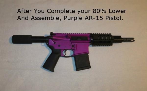 AR-15 Complete PPE Pistol Kit with 80% Lower