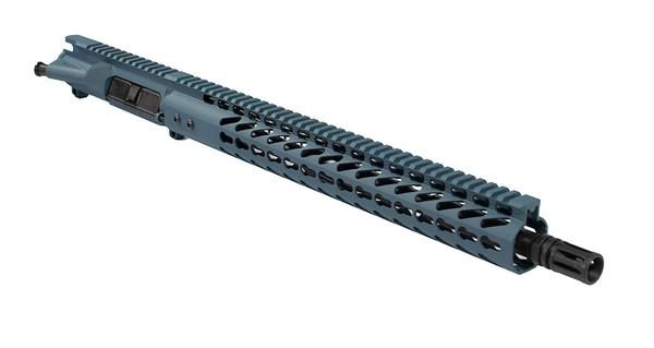 16" ar-15 blue titanium upper with 15" keymod handguard