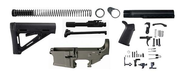 16 inch AR-15 Tungsten Grey upper with 15 inch keymod handguard rail
