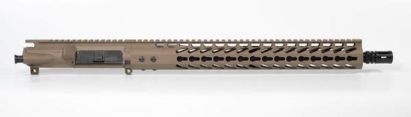 FDE 16" AR-15 Complete Upper with 15" keymod Rail nickel boron BCG