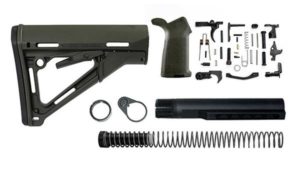 magpul ctr lower receiver build kit with stock, stock hardware, and lower parts kit - OD Green