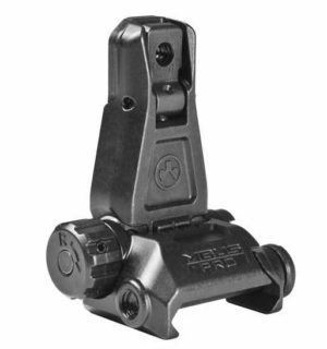 magpul mbus pro rear flip up sight steel construction black
