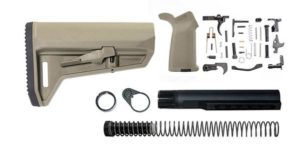 magpul MOE SL-K lower build kit stock lower parts kit stock hardware moe grip - FDE