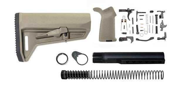 magpul MOE SL-K lower build kit stock lower parts kit stock hardware moe grip - FDE