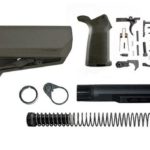 magpul moe SL-S lower build kit with stock, lower parts kit, and stock hardware - OD Green