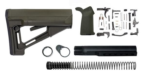 magpul STR Lower Build Kit including stock, lower parts kit - OD Green