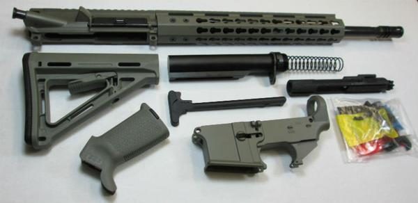 300 Blackout Foliage Green Rifle kit with magpul Foliage Green Furniture