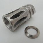 stainless steel flash hider with stainless crush washer