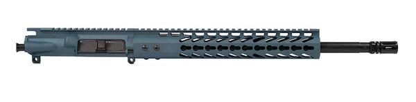 16" Titanium Blue AR-15 Rifle Kit with 12" Blue Slim Keymod with Lower