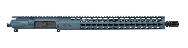 titanium blue ar-15 upper with 16" barrel
