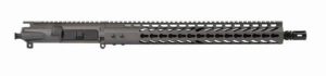 16 inch Ar-15 Tungsten Grey Kit with 15" Tungsten Grey light weight Keymod with Lower
