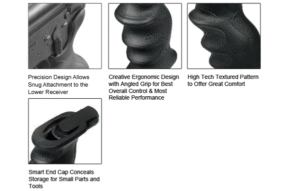 utg ambidextrous combat sniper pistol grip