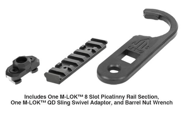 utg leapers 13" super slim free float m-lok handguard for the AR-15 Platform Rifle