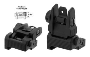leapers utg accu-sync ar-15 rear flip up sight