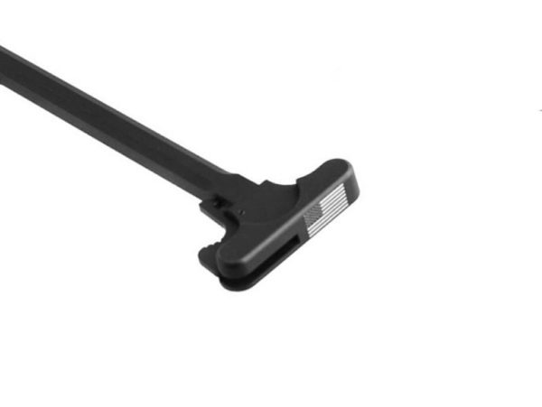 308 charging handle with flag engraving on handle