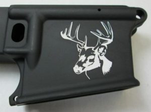 80 lower laser engraved with deer head 4