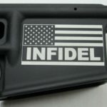 80% Lower Receiver Engraved with the American Flag With Infidel