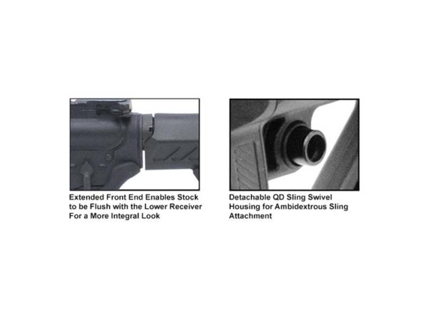 utg pro ar 15 stock black mil spec