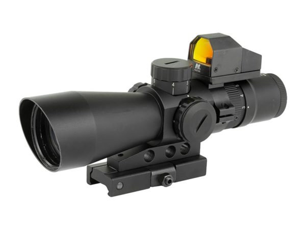 NcSTAR 3-9x42 USS GenII Mil-Dot with Micro Red Dot