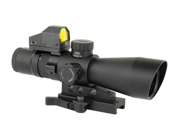 NcSTAR 3-9x42 USS GenII Mil-Dot with Micro Red Dot