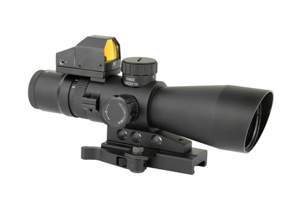 NcSTAR 3-9X42 USS GenII P4-SNIPER with Micro Red Dot Non-Mil