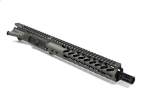 grey ar-15 barreled upper pistol kit with keymod handguard