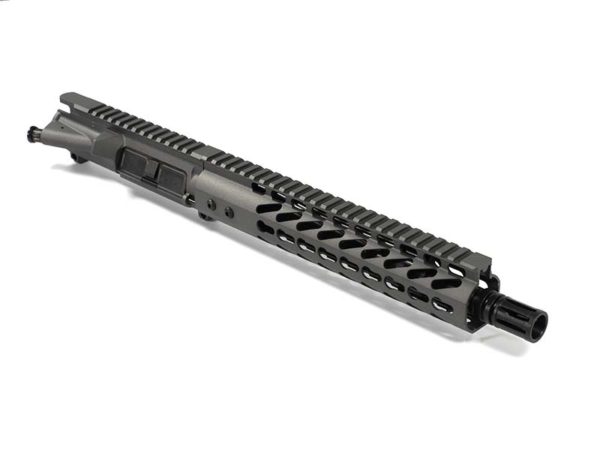 grey ar-15 barreled upper pistol kit with keymod handguard