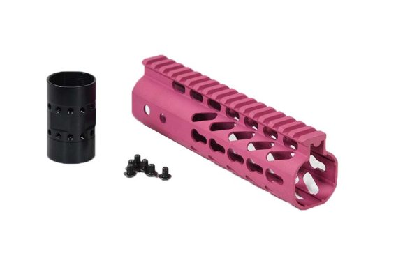 7-inch-Pink-Slim-keymod-handguard-rail-
