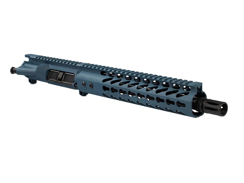 Titanium-blue-ar-upper-10-inch-with-10-keymod-right